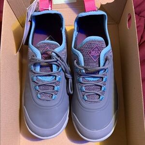 Women's Gray and Blue Sneakers